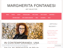 Tablet Screenshot of margheritafontanesi.com